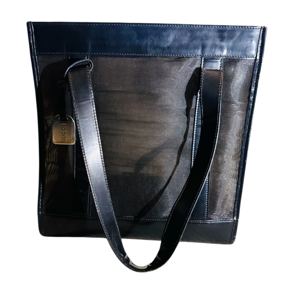 Gucci Vintage Mesh Tote Bag with fashion Scarf included - Picture 15 of 16